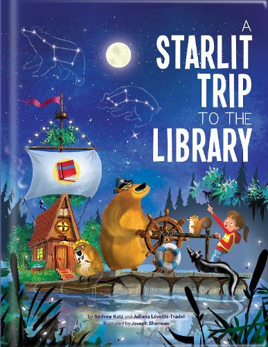 Паперова книга «A Starlit Trip to the Library», авторів Ендрю Кац, Джуліана Левейє-Трюдель - фото №1