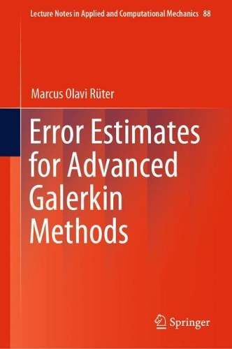 Бумажная книга «Error Estimates for Advanced Galerkin Methods», автор Маркус Олави Рютер - фото №1