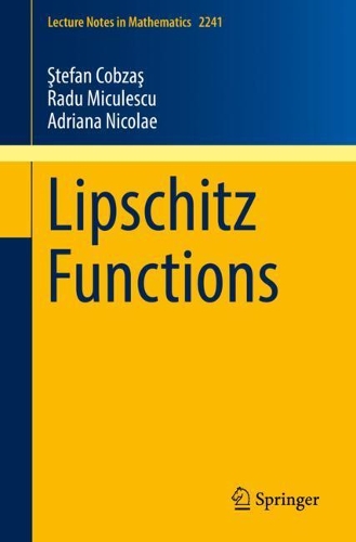 Бумажная книга «Lipschitz Functions», авторов Адриана Николае, Раду Микулеску, Штефан Кобзаш - фото №1