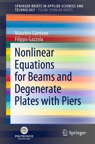 Паперова книга «Nonlinear Equations for Beams and Degenerate Plates with Piers», авторів Філіппо Гаццола, Мауріціо Гарріоне - фото №1