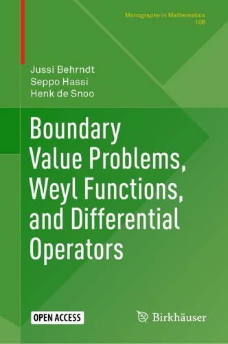 Паперова книга «Boundary Value Problems, Weyl Functions, and Differential Operators», авторів Хенк де Сну, Юссі Берндт, Сеппо Хассі - фото №1