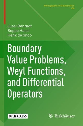 Паперова книга «Boundary Value Problems, Weyl Functions, and Differential Operators», авторів Хенк де Сну, Юссі Берндт, Сеппо Хассі - фото №1