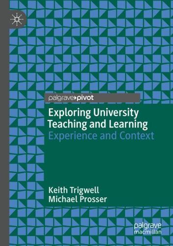Паперова книга «Exploring University Teaching and Learning: Experience and Context», авторів Кіт Трігвелл, Майкл Проссер - фото №1
