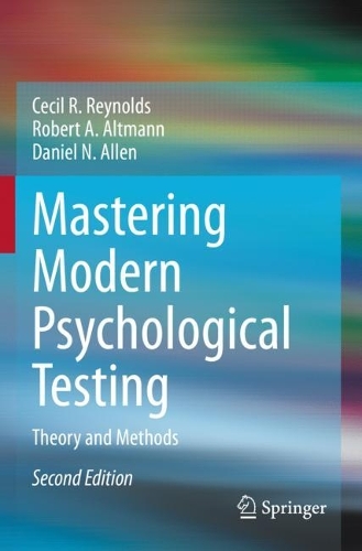 Паперова книга «Mastering Modern Psychological Testing: Theory and Methods», авторів Сесіл Р. Рейнольдс, Даніель Н. Аллен, Роберт А. Альтманн - фото №1