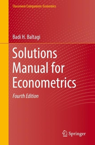 [object Object] «Solutions Manual for Econometrics», автор Баді Х. Балтагі - фото №1