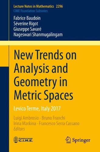 [object Object] «New Trends on Analysis and Geometry in Metric Spaces: Levico Terme, Italy 2017», авторов Фабрис Бодуэн, Джузеппе Саваре, Нагесвари Шанмугалингам, Северин Риго - фото №1