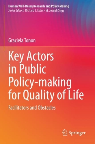 Бумажная книга «Key Actors in Public Policy-making for Quality of Life: Facilitators and Obstacles», автор Грасиэла Тонон - фото №1