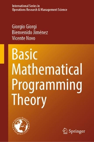[object Object] «Basic Mathematical Programming Theory», авторов Бьенвенидо Хименес, Джорджио Джорджи, Висенте Ново - фото №1