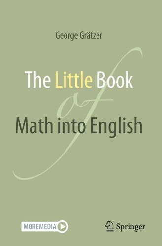 Бумажная книга «The Little Book of Math into English», автор Джордж Гратцер - фото №1