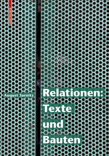Паперова книга «Relationen: Texte und Bauten», автор Август Сарніц - фото №1
