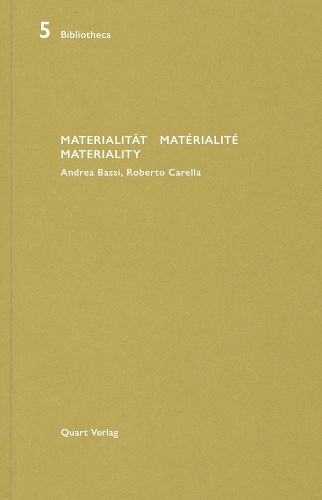 Паперова книга «Materialität/Matérialité/Materiality: Andrea Bassi, Roberto Carella», автор Хайнц Вірц - фото №1