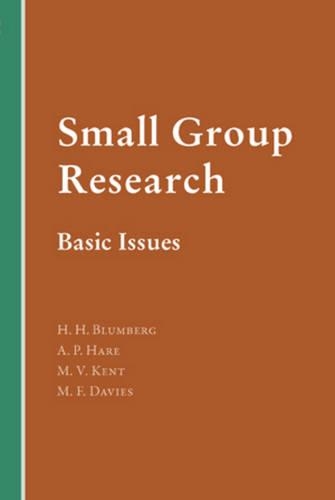 Бумажная книга «Small Group Research: Basic Issues», авторов А. Пол Хэйр, Герберт Х. Блюмберг, М. Валери Кент, Мартин Ф. Дэвис - фото №1