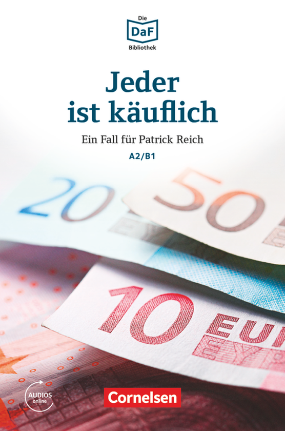 Паперова книга «Jeder ist käuflich. Geheimnis in Kassel A2/B1 Mit Audios-Online», авторів Фолькер Борбейн, Марі-Клер Лоек-Відерс - фото №1