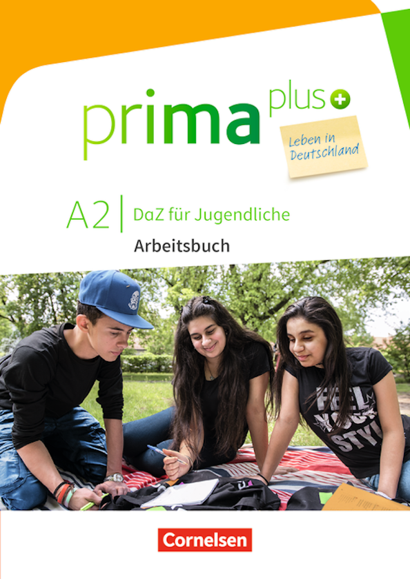 [object Object] «Prima plus A2 Leben in Deutschland Arbeitsbuch mit Audio- und Lösungs-Downloads», авторів Фридерік Джин, Лутц Рорманн - фото №1