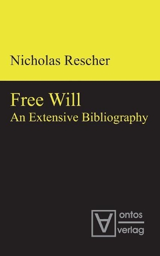 Паперова книга «Free Will: An Extensive Bibliography», автор Ніколаус Решер - фото №1