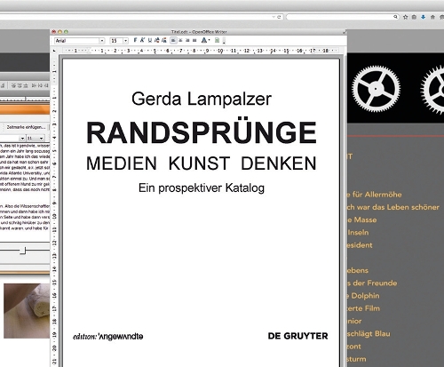 Бумажная книга «RANDSPRÜNGE - Medien Kunst Denken: Ein prospektiver Katalog», автор Герда Лампальцер - фото №1