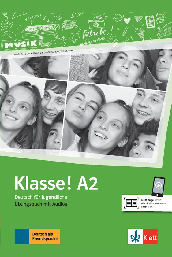[object Object] «Klasse! A2 Übungsbuch mit Audios online», авторів Таня Майр-Зібер, Уте Койтан, Сара Флір, Беттіна Швігер - фото №1