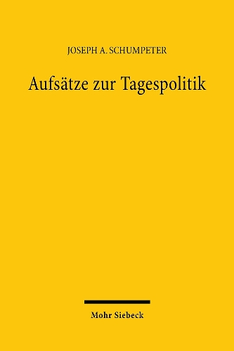 Бумажная книга «Aufsätze zur Tagespolitik», автор Йозеф А. Шумпетер - фото №1