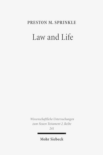 Паперова книга «Law and Life: The Interpretation of Leviticus 18:5 in Early Judaism and in Paul», автор Престон М. Спрінкл - фото №1