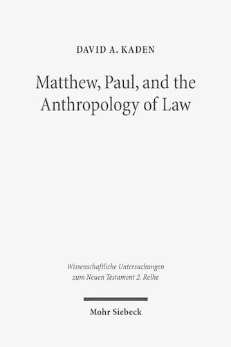 Паперова книга «Matthew, Paul, and the Anthropology of Law», автор Девід А. Кейден - фото №1