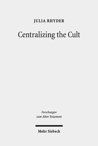 Бумажная книга «Centralizing the Cult: The Holiness Legislation in Leviticus 17-26», автор Джулия Райдер - фото №1