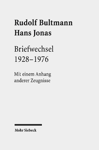 Паперова книга «Briefwechsel 1928-1976: Mit einem Anhang anderer Zeugnisse», авторів Ганс Йонас, Рудольф Бультманн - фото №1