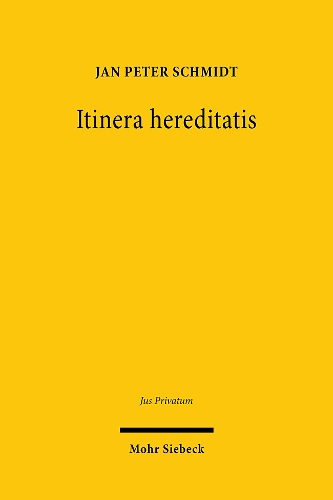 Паперова книга «Itinera hereditatis: Strukturen der Nachlassabwicklung in historisch-vergleichender Perspektive», автор Ян Петер Шмідт - фото №1