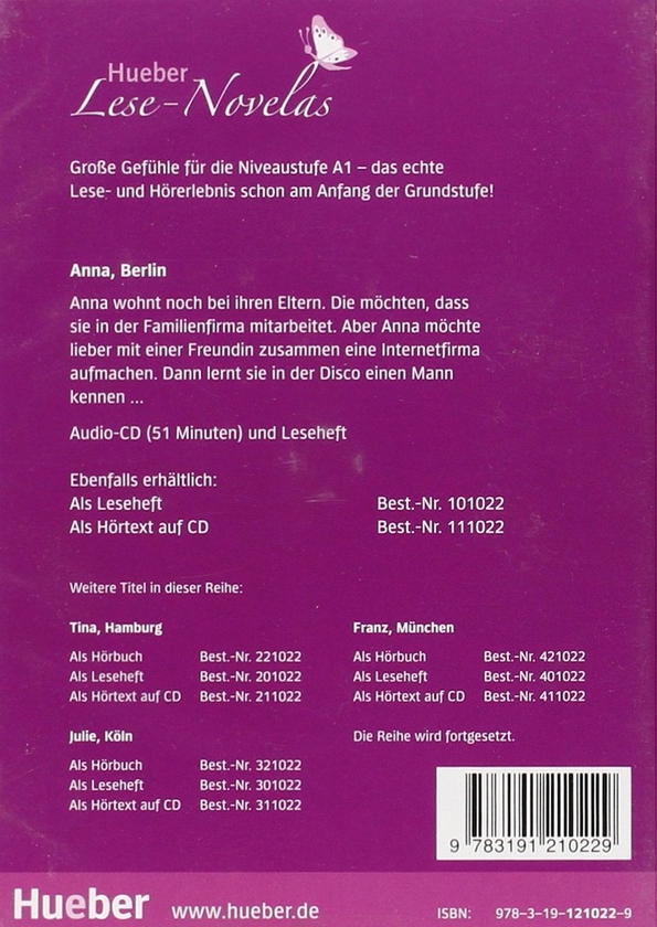 Паперова книга «Lese-Novelas. Anna, Berlin + CD», автор Томас Сільвін - фото №1