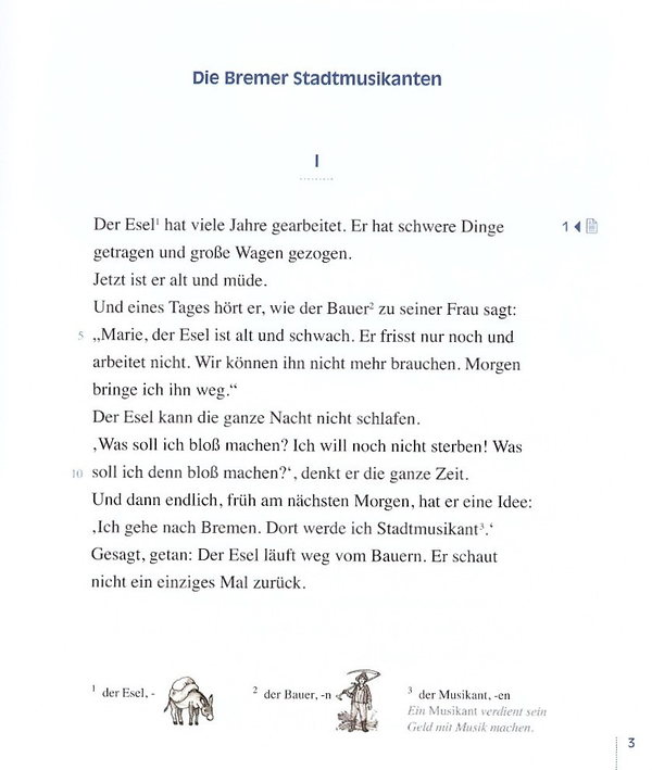 Паперова книга «Die Bremer Stadtmusikanten - Leseheft», автор Урс Люгер - фото №1