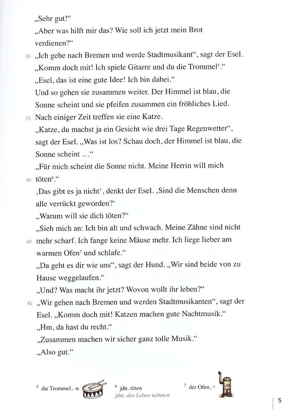 Паперова книга «Die Bremer Stadtmusikanten - Leseheft», автор Урс Люгер - фото №1