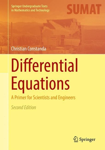 Паперова книга «Differential Equations: A Primer for Scientists and Engineers», автор Крістіан Констанда - фото №1