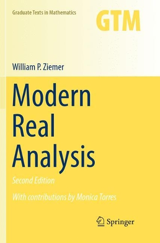 Бумажная книга «Modern Real Analysis», автор Уильям П. Зимер - фото №1
