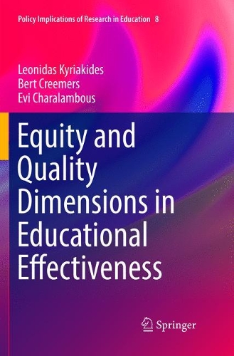 Паперова книга «Equity and Quality Dimensions in Educational Effectiveness», авторів Берт Крімерс, Еві Шараламбус, Леонідас Кіріакідес - фото №1