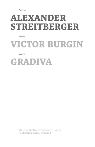 Бумажная книга «Victor Burgin: Gradiva», автор Александр Штрейтбергер - фото №1