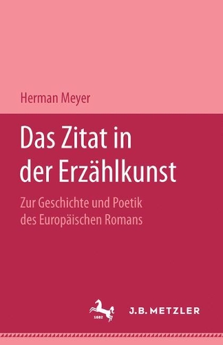 Бумажная книга «Das Zitat in der Erzählkunst», автор Герман Мейер - фото №1