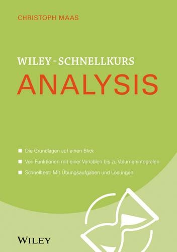 Бумажная книга «Wiley-Schnellkurs Analysis», автор Кристоф Маас - фото №1