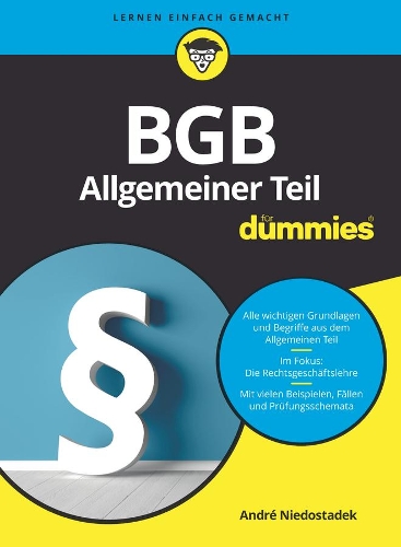 Бумажная книга «BGB Allgemeiner Teil für Dummies», автор Андре Нидостадек - фото №1