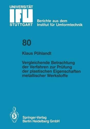 Бумажная книга «Vergleichende Betrachtung der Verfahren zur Prüfung der plastischen Eigenschaften metallischer Werkstoffe», автор К. Пёландт - фото №1