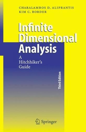 Бумажная книга «Infinite Dimensional Analysis: A Hitchhiker's Guide», авторов Хараламбос Д. Алипрантис, Ким С. Бордер - фото №1