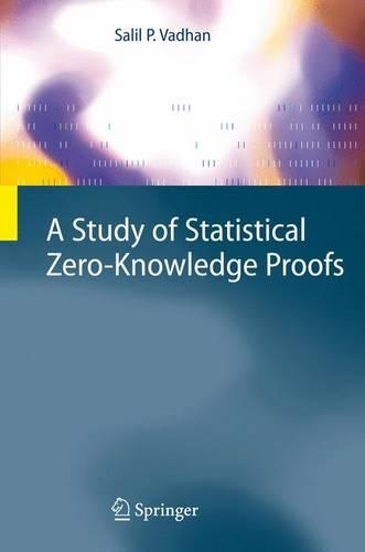 Бумажная книга «A Study of Statistical Zero-Knowledge Proofs», автор Салил П. Вадхан - фото №1