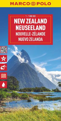 Бумажная книга «New Zealand Marco Polo Map», автор Марко Поло - фото №1