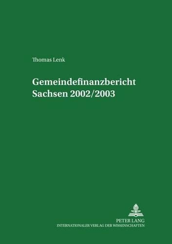 Паперова книга «Gemeindefinanzbericht Sachsen 2002/2003», автор Томас Ленк - фото №1