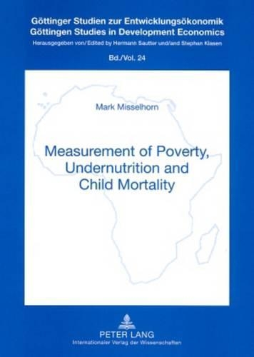 Бумажная книга «Measurement of Poverty, Undernutrition and Child Mortality», автор Марк Мисселхорн - фото №1