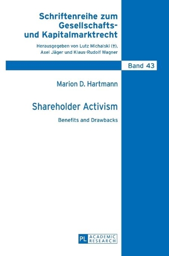 Бумажная книга «Shareholder Activism: Benefits and Drawbacks», автор Марион Хартманн - фото №1