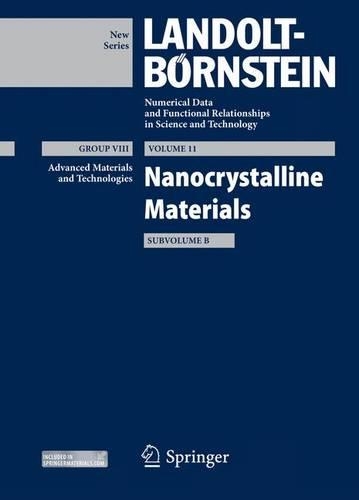 Паперова книга «Nanocrystalline Materials: Subvolume B», автор К. Джега-Маріадассу - фото №1
