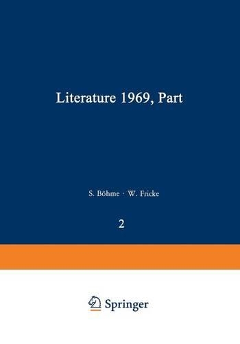 Паперова книга «Literature 1969, Part 2», авторів Дітлінда Кран, Фріда Хенн, Герт Зех, Зігфрід Бьоме, Ульріх Гюнцель-Лінґнер, Вальтер Фріке - фото №1