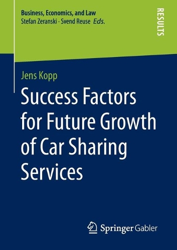 Паперова книга «Success Factors for Future Growth of Car Sharing Services», автор Йенс Копп - фото №1