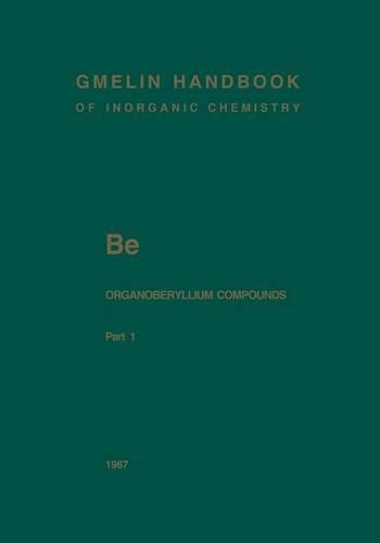 Паперова книга «Be Organoberyllium Compounds: Part 1», автор Губерт Шмідбаур - фото №1