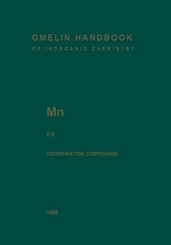 Бумажная книга «Mn Manganese: Coordination Compounds 6», авторов Дитер Тилле, Карл Кёбер, Л.Дж. Буше - фото №1