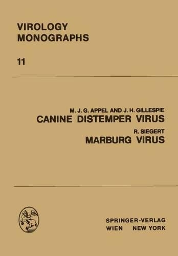 Бумажная книга «Canine Distemper Virus: Marburg Virus», авторов Дж.Х. Гиллеспи, М.Дж.Г. Аппель, Р. Зигерт - фото №1